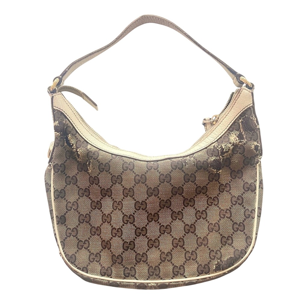 Vintage Gucci GG Canvas Hobo Shoulder Bag 54895/204990 REPAIR Upcycle Y2K